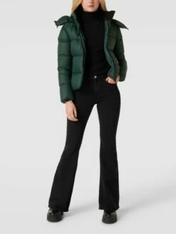 Calvin Klein Jeans Steppmantel Mit Label-Print - Dunkelgrün