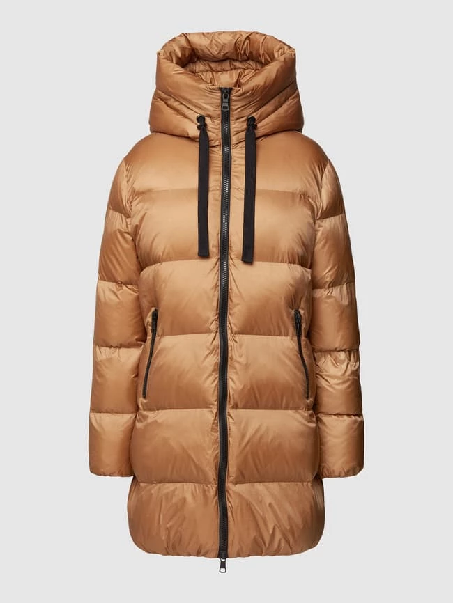 No.1 Como Steppmantel Mit Kapuze Modell 'LEONIE' - Beige 2 No.1 Como Steppmantel Mit Kapuze Modell 'LEONIE' - Beige – Bild 2