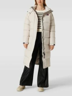 Tommy Jeans Mantel Mit Logo-Stitching Modell 'ALASKA' - Beige