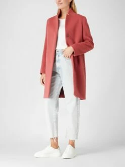 ICONS Cinzia Rocca Wollmantel Mit Kaschmir-Anteil - Altrosa