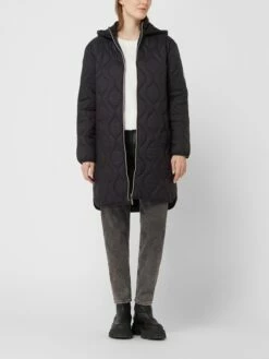 Fransa Steppmantel Mit Kapuze - Schwarz