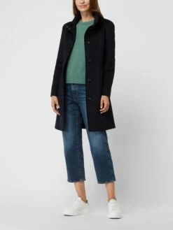 Pennyblack Wollmantel Mit Stehkragen Modell 'Benevolo' - Dunkelblau