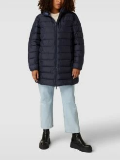 Tom Tailor Plus PLUS SIZE Steppmantel Mit Kapuze - Marineblau