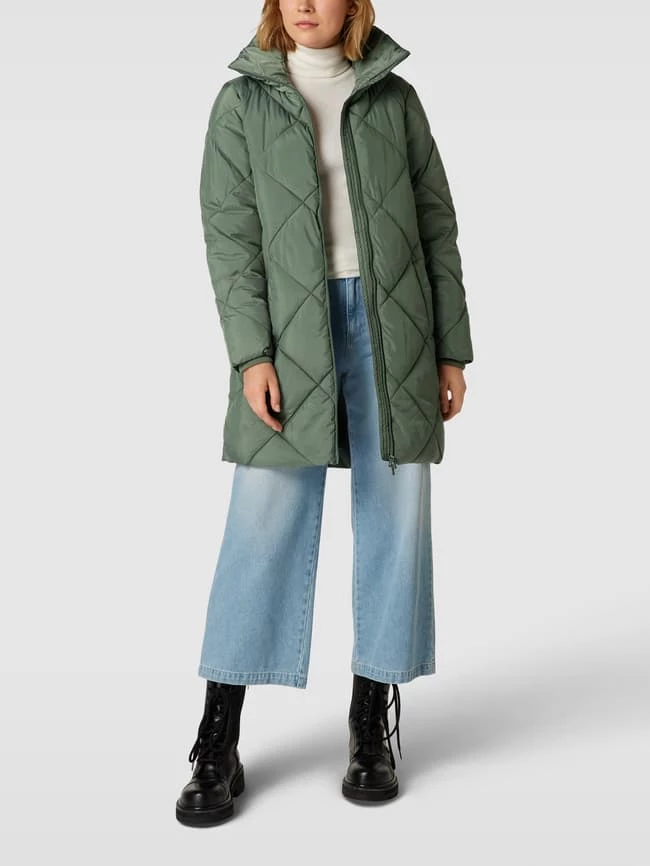 Vila Steppmantel Mit Stehkragen Modell 'VIADAYA' - Schilf Meliert 1 Vila Steppmantel Mit Stehkragen Modell 'VIADAYA' - Schilf Meliert