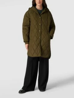 Joseph Janard Steppmantel Mit Kapuze - Olivgrün