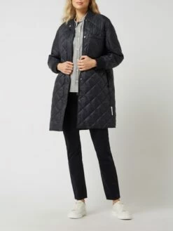 Marc O'Polo Oversized Steppmantel Mit Stehkragen - Marineblau