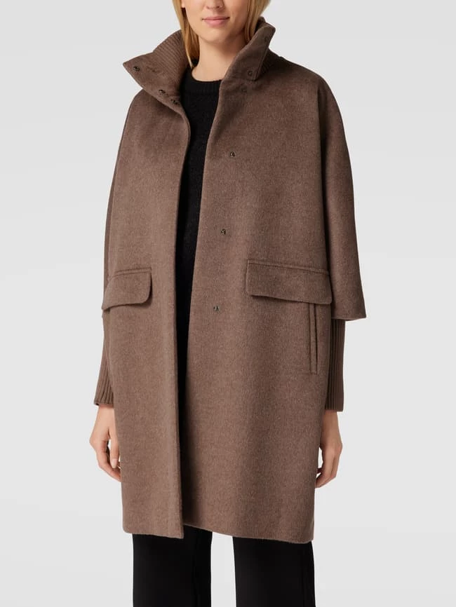 Comma Mantel Mit Label-Applikation - Taupe 4 Comma Mantel Mit Label-Applikation - Taupe – Bild 4