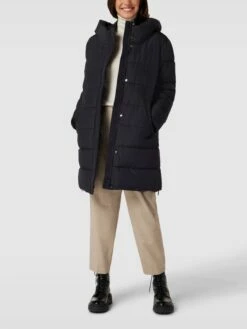 Esprit Steppmantel Mit Kapuze - Schwarz