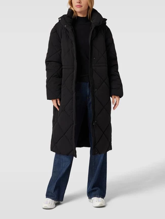 Jake*s Collection Mantel Mit Seitlichen Eingrifftaschen - Schwarz 1 Jake*s Collection Mantel Mit Seitlichen Eingrifftaschen - Schwarz