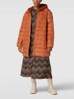 Tom Tailor Plus PLUS SIZE Steppmantel Mit Kapuze - Dunkel Orange