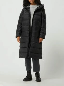 National Geographic Steppmantel Mit Kapuze - Wasserdicht - Schwarz