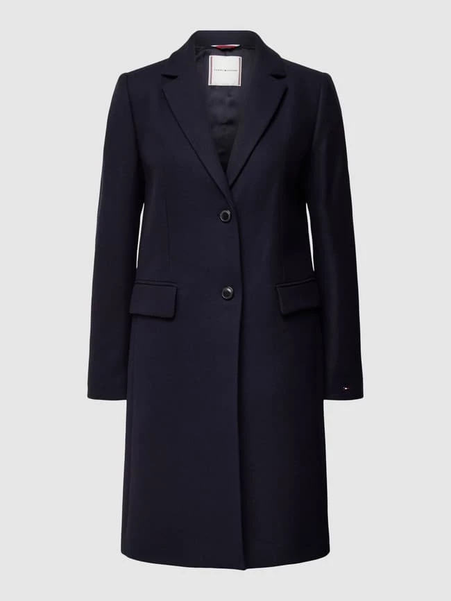 Tommy Hilfiger Mantel Mit Strukturmuster Modell 'Classic' - Marineblau 2 Tommy Hilfiger Mantel Mit Strukturmuster Modell 'Classic' - Marineblau – Bild 2
