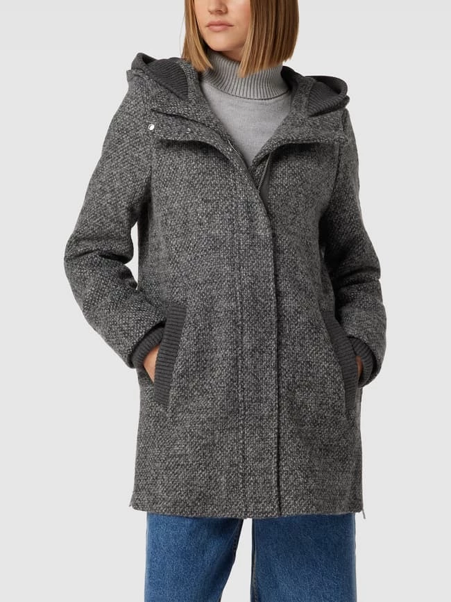 Esprit Mantel In Strick-Optik - Silber Meliert 4 Esprit Mantel In Strick-Optik - Silber Meliert – Bild 4