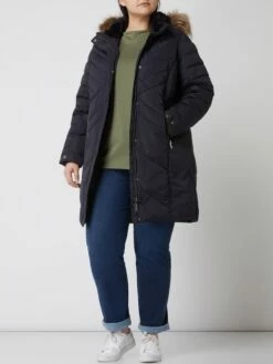 STOY PLUS SIZE Steppmantel Mit Wattierung - Dunkelblau