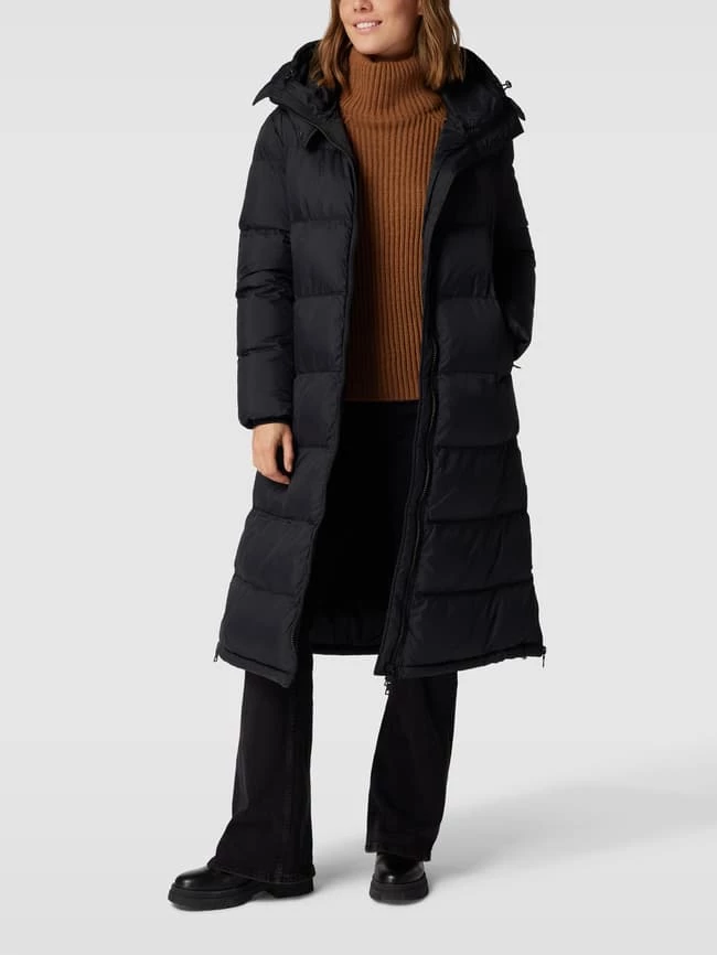 No.1 Como Mantel Mit Kapuze Modell 'HAZEL' - Schwarz 4 No.1 Como Mantel Mit Kapuze Modell 'HAZEL' - Schwarz – Bild 4