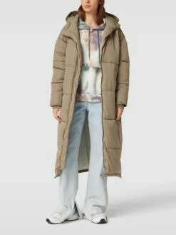 REVIEW Steppmantel Mit Kapuze - Lindgrün