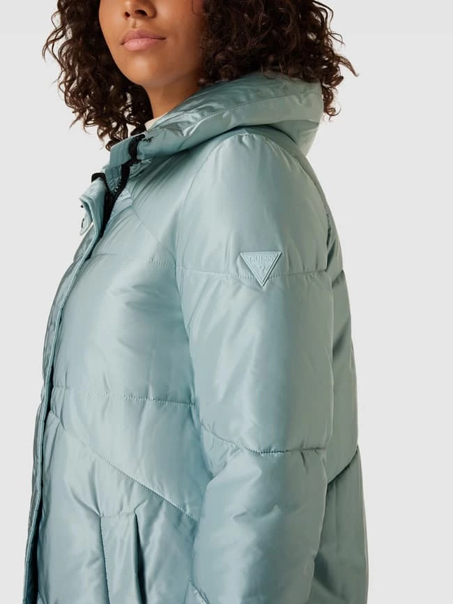 Guess Steppmantel Mit Stehkragen Modell 'OPHELIE' - Petrol 3 Guess Steppmantel Mit Stehkragen Modell 'OPHELIE' - Petrol – Bild 3