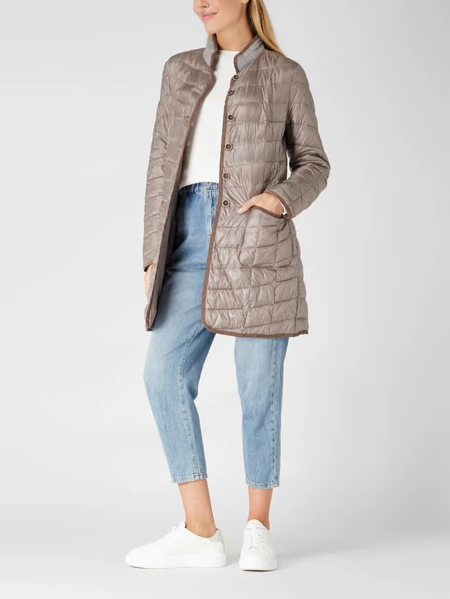 White Label Steppmantel Mit Wattierung - Taupe 1 White Label Steppmantel Mit Wattierung - Taupe