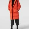 MOSS COPENHAGEN Steppmantel Mit Kapuze - Dunkel Orange