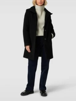 Milo Coats Mantel Mit Seitlichen Eingrifftaschen - Schwarz