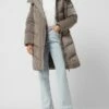 Calvin Klein Womenswear Steppmantel Mit Abnehmbarer Kapuze - Taupe