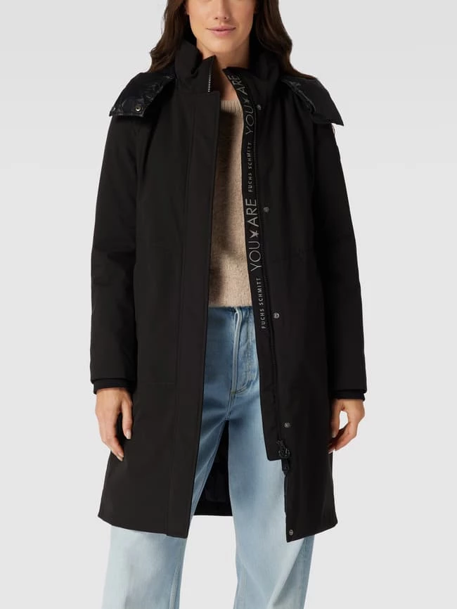 Fuchs Schmitt Mantel Mit Abnehmbarer Kapuze - Schwarz 4 Fuchs Schmitt Mantel Mit Abnehmbarer Kapuze - Schwarz – Bild 4